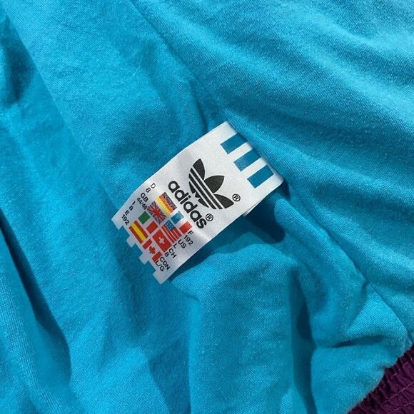 Adidas Vintage Purple and Blue Windbreaker Jacket - Picture 4 of 11